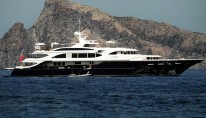 Lyana superyacht at the Aeolian Islands - Sicily - Italy